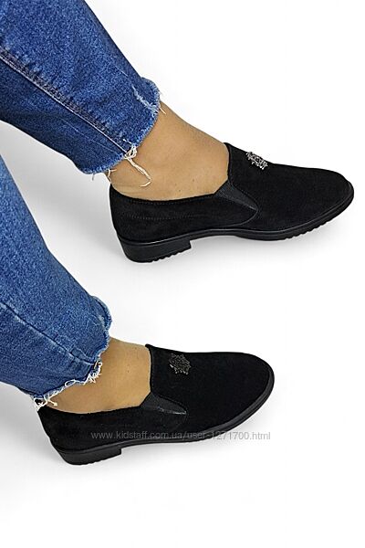 АКЦІЯ Замшеві жіночі туфлі 36  розміру натуральна замша