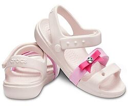 Сандалии на девочку, Keeley charm barely pink, CROCS
