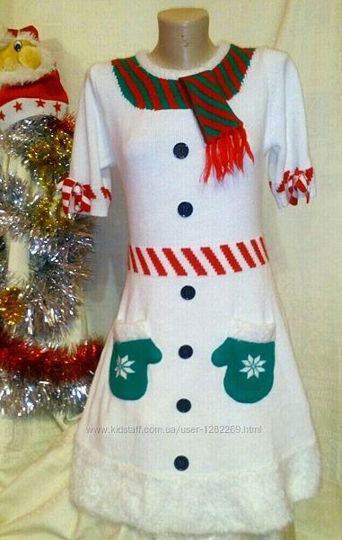 Новорічне тепле плаття С М Л 