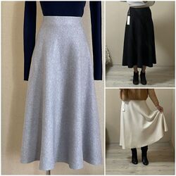 Шикарна, елегантна, трендова, стильна та статусна тепла плотна спідниця