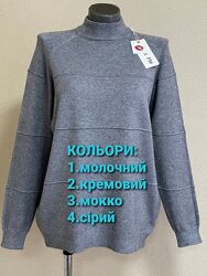 Базовий, стильний, комфортний, затишний светр, рукав-реглан, стійка