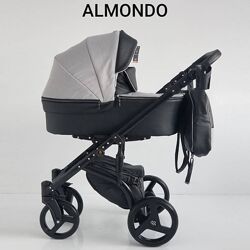 Детская коляска 2 в 1 а также 3в 1 ALMONDO Экокожа-текстиль 
