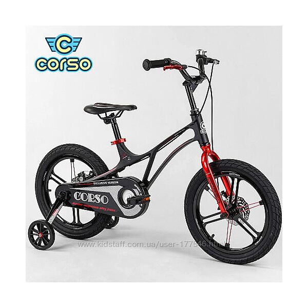 Велосипед магниевый 18 дюймов 2-х колёсный CORSO LT-20600