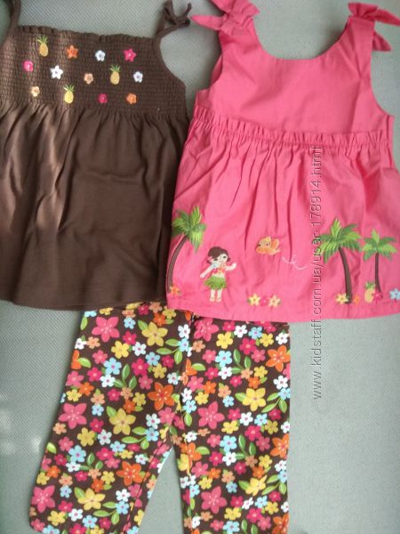 Комплекты летние Gymboree Crazy8 на 3-4 года отл. сост.