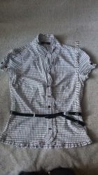 Легкая летняя блузка, деловой стиль, 46 р.