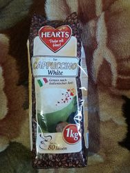 Капучино Hearts Cappuccino White со вкусом молока , 1 кг. Германия. Уценка
