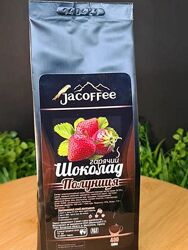 Горячий шоколад Jacoffee, клубника, 400 г. 