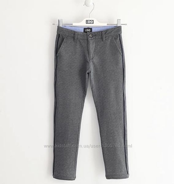Тёплые трикотажные брюки для мальчиков iDo