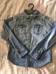 Рубашки Timberland, H&M 7, 8, 9лет