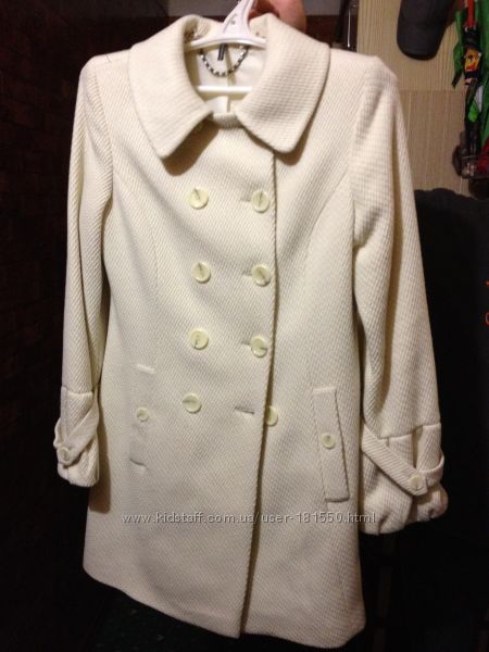  Новое белое пальто Naf-Naf 40рМ 