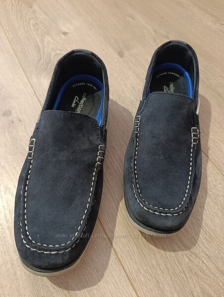Оригінальні черевики Clarks 9 G 10 M 42-43 р мокасини туфлі  макасины