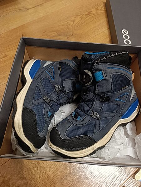 Зимові термочобітки Ecco Gore tex Boa 33 р 21.5 см