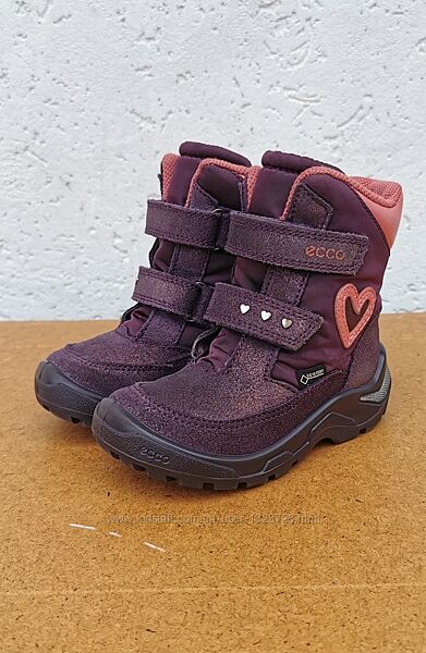 Зимові шкіряні черевики ECCO Snowride 25 р. Оригінал