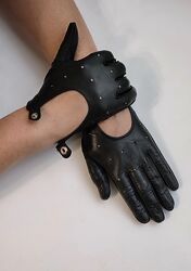 Стильні класичні шкіряні автомобільні перчатки