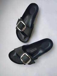 Шкіряні шльопанці з нубуку Birkenstock Madrid Big Buckle