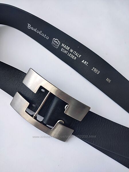 Шкіряний ремінь Badolato, made in Italy