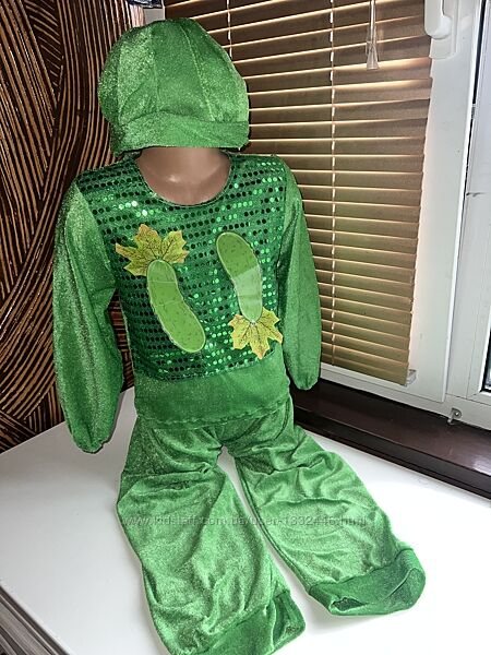 Карнавальний костюм огірка, 98-104 розмір 