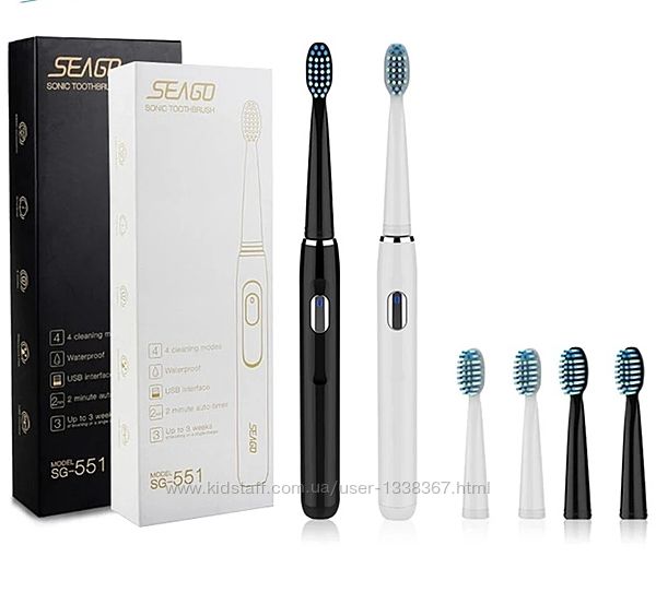 SONIC высокотехнологичная электрическая звуковая зубная щетка Seago 551