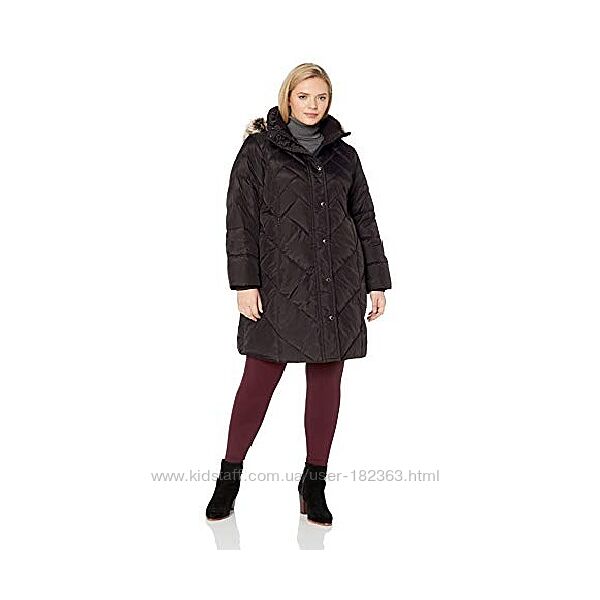 3XL, 58, длинное зимнее пальто пух американский бренд