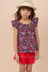 Топ цветочный, блуза  девочке  8 9 10 11 12 13 14 лет от H&M