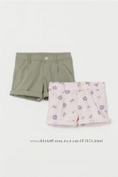 Шорты девочке 5 6 7 8 9 10 лет от h&m