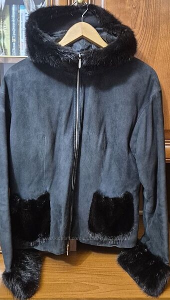 Дублянка автоледі, куртка з норкою upstar continental