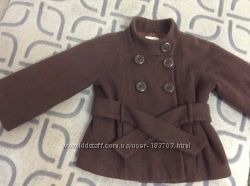 Шерстяное пальто NEXT, на девочку 5-6  лет