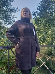 Жіноче пальто з коміром розміри 54-58