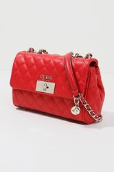Червона сумка крос-боді з прострочкою GUESS&92оригинал