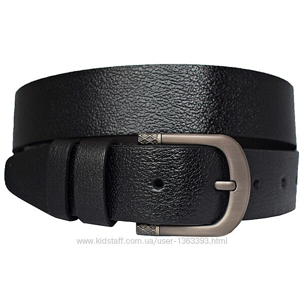 Шкіряні жіночі ремені чорного кольору під джинси 38 мм з натуральної шкіри