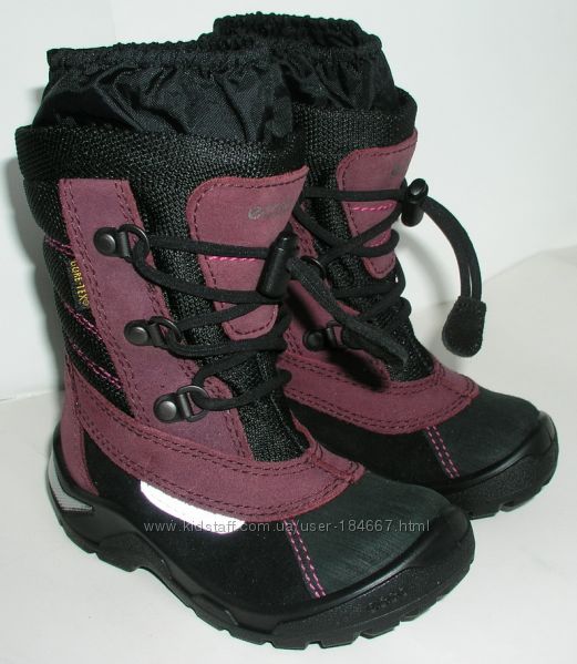 Зимние сапожки Ecco Gore - Tex р. 25, 15, 5 см по стельке до загиба