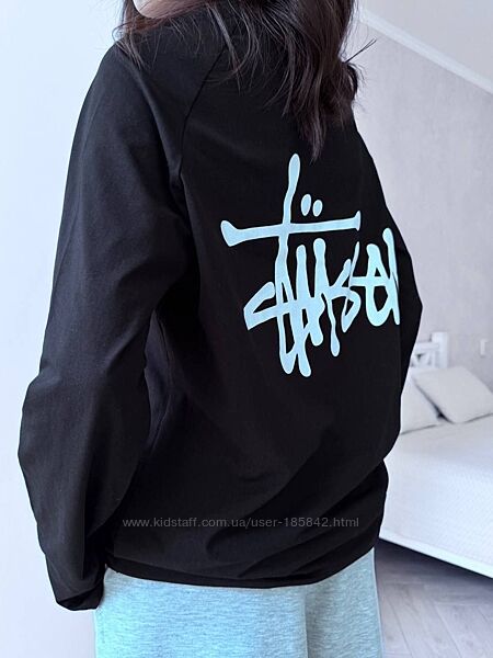 Світшот чорний білий 