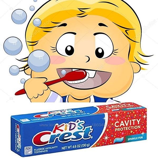 Детская зубная паста с 2-х лет 130 грамм Crest Kids Cavity-USA