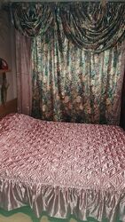 Комплект шторы с ламбррекеном и покрывало