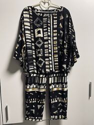Монохромный брючный костюм бохо Next H&M.