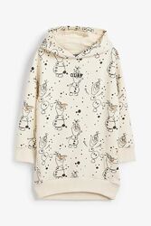 Новогоднее платье худи с начёсом Олаф Холодное сердце Olaf Frozen NEXT.