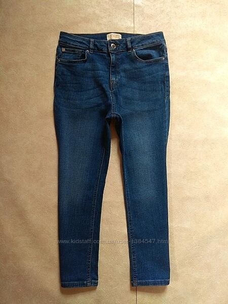 Стильные джинсы кроп скинни с высокой талией F&F, 12 pазмер. 