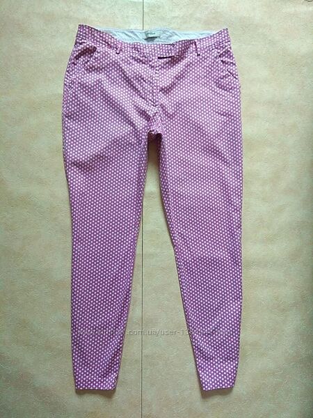 Летние коттоновые штаны брюки скинни  с высокой талией Tchibo, 42 размер. 