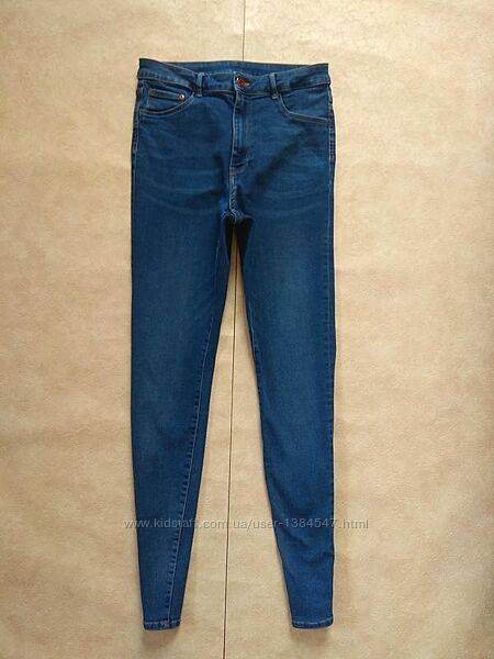 Стильные джинсы скинни с высокой талией H&M, 30 pазмер. 