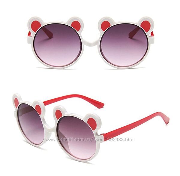 Веселые солнцезащитные детские очки с ушками Мишка 