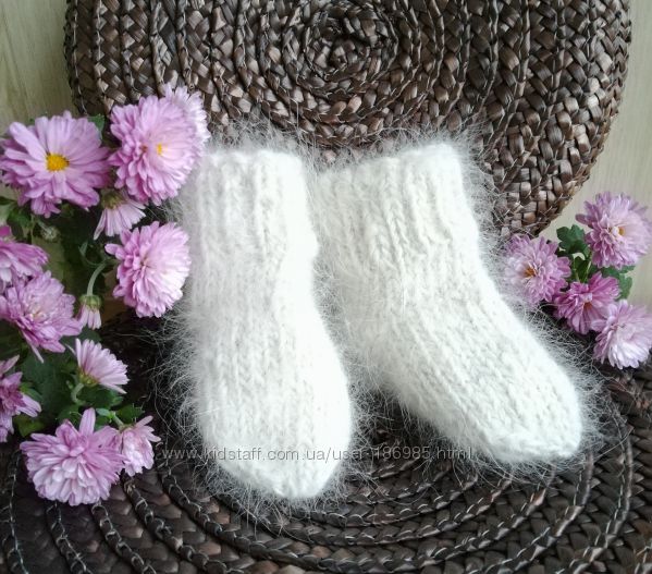 Мякі та теплі шкарпетки з натуральної вичесаної шерсті коллі 