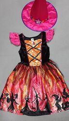 Карнавальный костюм Колдунья Ведьмочка Волшебница на Хеллоуин 