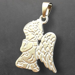 Новый серебряный кулон в виде ангела. 925 проба.