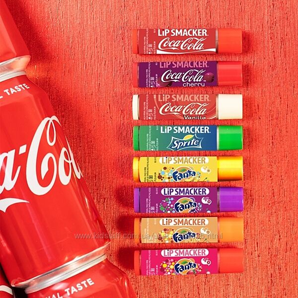 Бальзам для губ coca cola, fanta, sprite