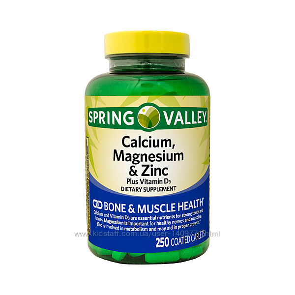 Американские витамины Calcium, Magnesium & Zinc plus Vitamin D3 USA