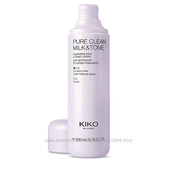 Kiko Milano Очищаючі молочко та тонік 2 в 1 Pure Clean Milk & Tone Очищающе