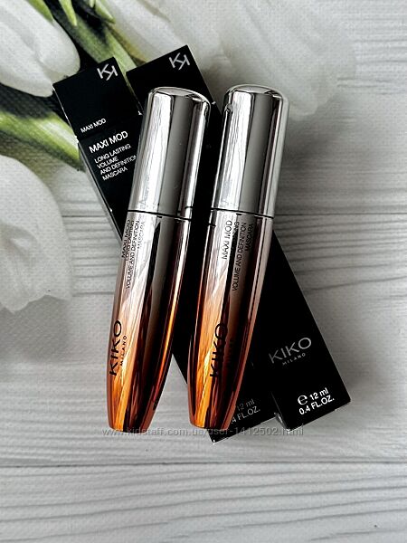 Чорна туш kiko milano maxi mod mascara Туш кіко мілано
