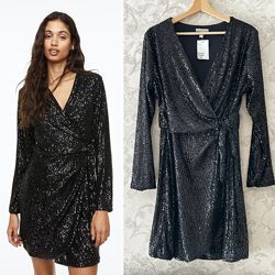 Чорна вечірня сукня в паєтках h&m
