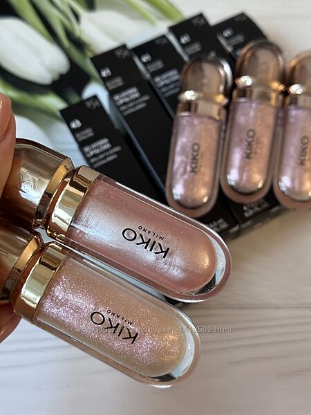 Зволожуючий блиск для губ з ефектом 3d kiko Milano 43, 41