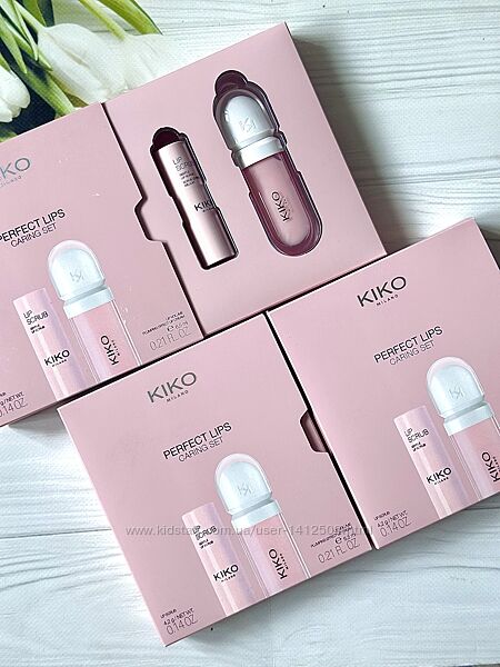 Набір kiko lip volume, perfect lips caring set kiko milano